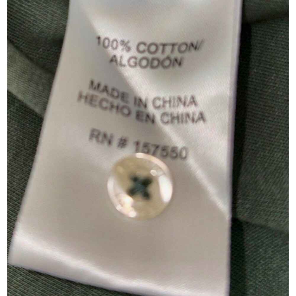 Tahari Polo Shirt Mens XXL Green Short Sleeve Chest Pocket 3 Button 100% Cotton - Picture 7 of 9